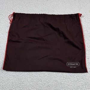Coach Brown Drawstring Cotton DUSTBAG for Handbag 19" X 14.75"